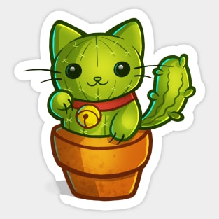 Cat-tus can be cute Sticker